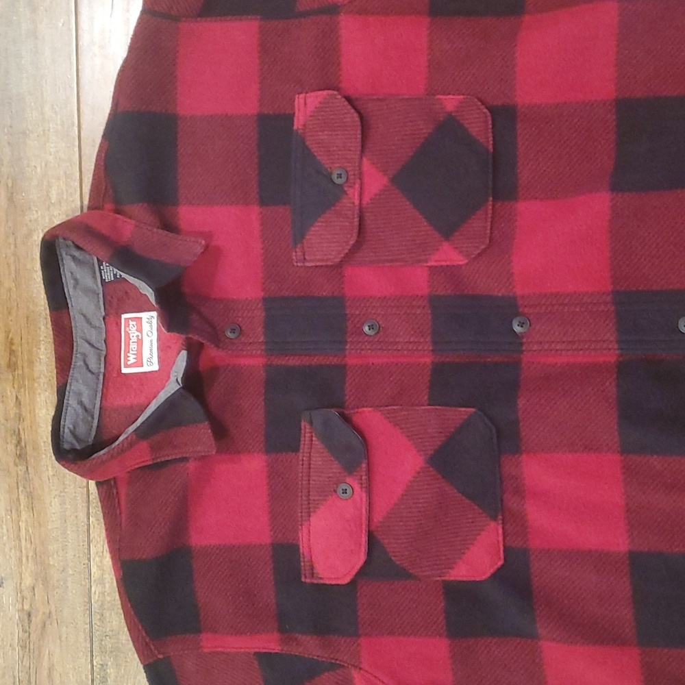 Men's Wrangler Fleece Buffalo‎ Check shirt/jacket XLT